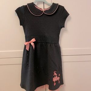 American girl doll 50s black and pink poodle dress